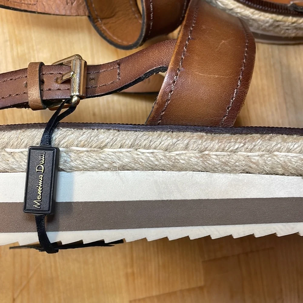 Massimo Dutti leather sandals size 10 - Picture 12 of 16